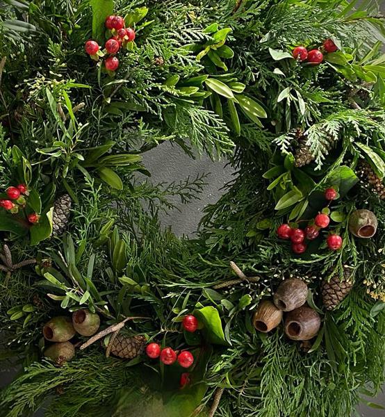 Make a Fresh Foliage Christmas Wreath ~ Workshop ~ Thursday 19 December